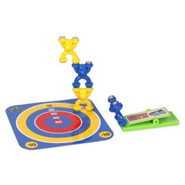 Zing Desktop Sports Flip N Stack Monkeys - Includes 1 Metallic Game Platform, 1 Springboard, and 4 Magnetic Monkeys, for Ages 5 and Up