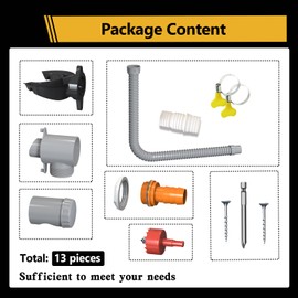 Rainwater Collector, Rain Collector for Downpipes (for Downpipes 70-100 mm), Rainwater Collector for Rain Butts, for Roof Surfaces up to 80 m² with Mounting Accessories