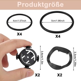 Sigma Bicycle Mount for Garmin GPS, Pack of 2 Bicycle Mount Compatible, for Garmin Edge 130 200 500 510 520 530 800 810 1000 iGPSPORT iGS50 iGS618