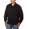 Cutter & Buck Men's Half Zip Sweater (Medium, Black)