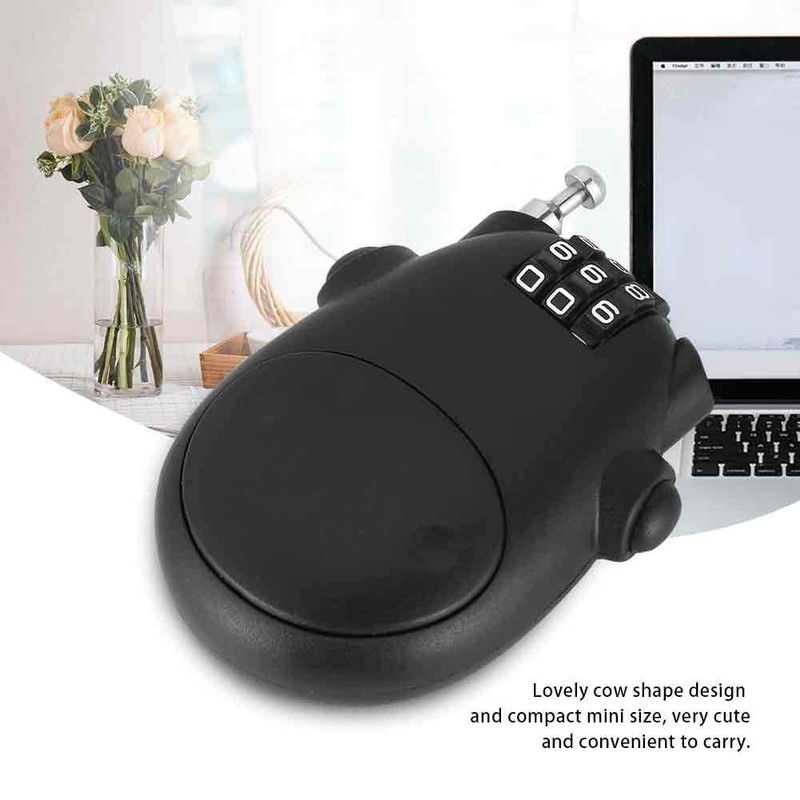 Combination Lock Cable Lock Padlock with 3 Digit Numeric Code,