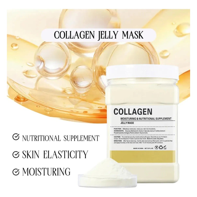 🔥 Mascarilla de colágeno en gelatina: mascarilla de gelatina para