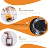 Homtop Glass Jars with Wood Lid 27 Oz 6 Pack,