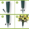 FloraCraft Plastic Cemetery Vase With Detachable Spike 3 Inch x
