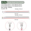 YOKIVE 20 Pcs Female Spade Crimp Terminal, Home Wire Connector