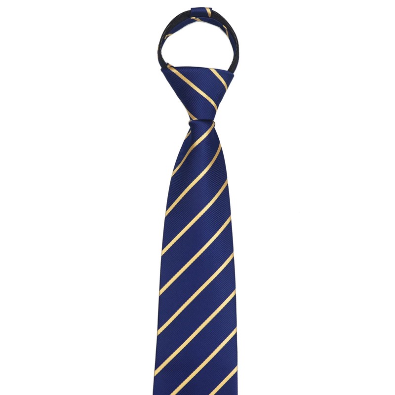 Corbata con cierre para hombre, diseño de cuadros sólidos, a