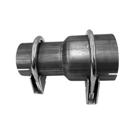 Pipe Reducer Diameter 51 mm / 2 Inch to Diameter 76 mm / 3 Inch Exhaust Adapter Expanded Galvanised Including 2 x M8 Mounting Clamp (Diameter 51 mm to Diameter 76 mm (Inside)