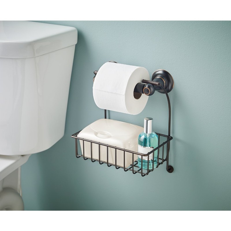 Franklin Brass 193105-CBZ Over-the-Toilet Paper Holder Hanging Convenience Basket Holder