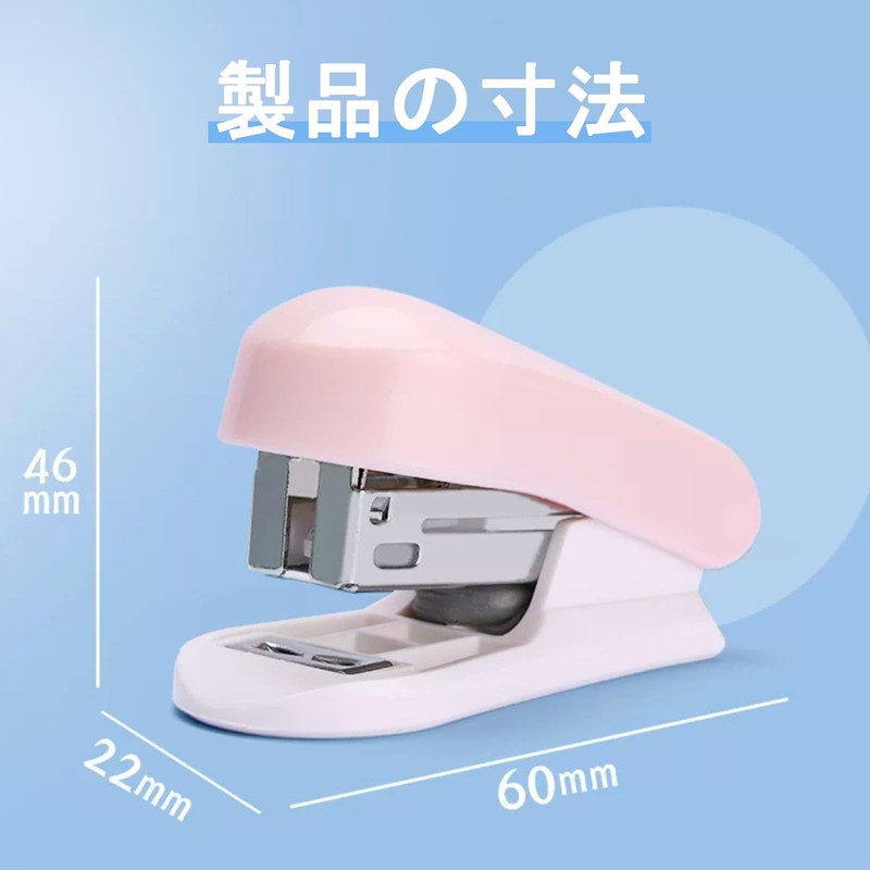Mini Stapler, 35 Pieces, Lightweight and Portable, Includes 400 Extra