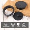 2PCS Black Cable Grommets Desk Hole Cover 60mm 2-3/8 Inch