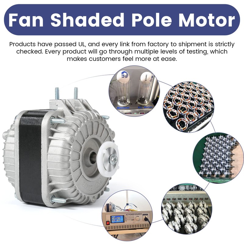 Condenser Fan AC Motor YZF10-20,Input Power 55W Output Power 10W