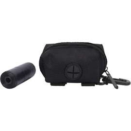 Soporte para Bolsa de caca de Perro, Porta Bolsas para Perro, Distribuidor de Bolsa de Caca de Mascota Bolsa, Soporte para Bolsa de Excrementos de Perro, Dispensador de Bolsas para Caca (Negro)