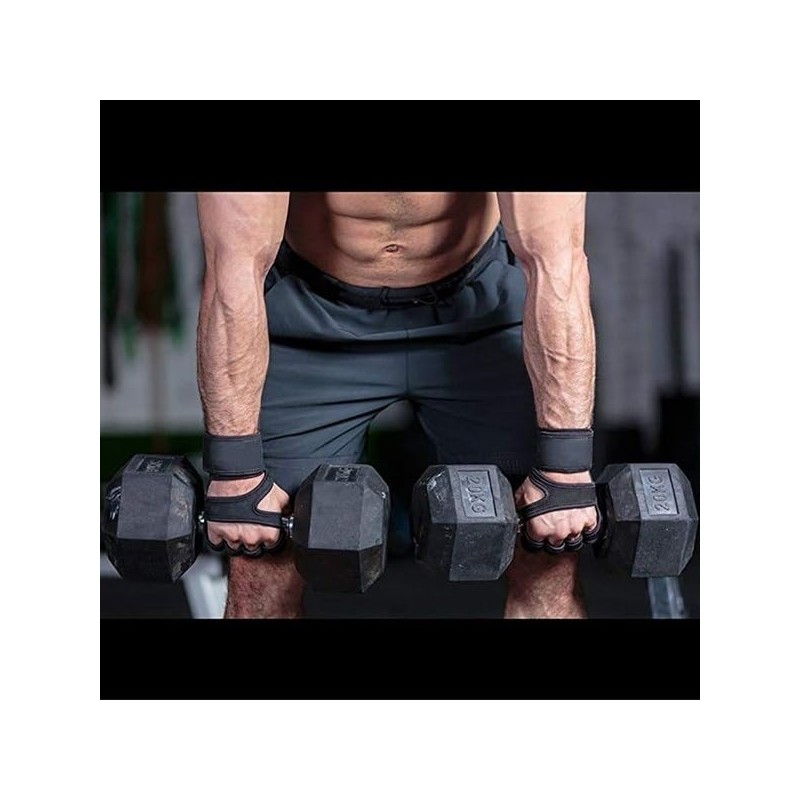 Weight Lifting Workout Gloves with Built-in Wrist Wraps for Men
