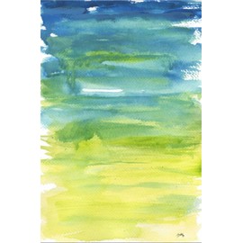 ART.COM Stretched Canvas Print Watercolor Paper II by Elizabeth Medley, 12" x 18"