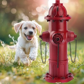 Teaeeno Fire Hydrant for Dog to Peed on Outdoor Statue,13.2 Inch Retro Red Fire Hydrant Puppy Pee Training Post,Pee Post Aid Yard Garden Lawn Ornament Outdoor Garden Gifts for Dog Lover