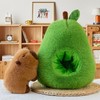 Huanmin Capybara Plush Toy 35 cm Avocado Capy-bara Cuddly Toy