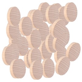 Pack of 100 Round Wooden Discs, Wooden Log Discs, Round, Unfinished Wooden Circles, Natural Wooden Discs with 4 cm Diameter for DIY Crafts, Painting, Wedding, Home Decoration