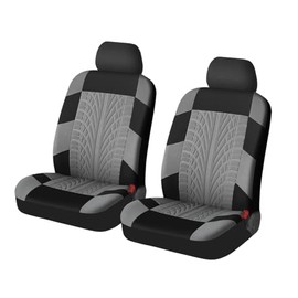 Osilly 2 piezas de fundas para asientos delanteros de coche, protectores de asiento de poliéster impermeables y transpirables, funda de cojín...      