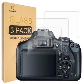 Mr.Shield [3-Pack] Screen Protector For Canon EOS Rebel T7 T6 T5(2000d 1300d 1200d) DSLR Camera [Tempered Glass] [Japan Glass with 9H Hardness] Screen Protector