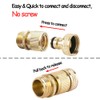 HQMPC HQMPC Garden Hose Quick Connect Solid Brass Quick Connector