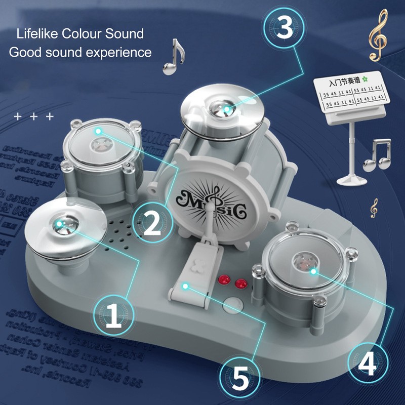 Finger Touch Drum Early Educational Simulation Electronic Tiny Desktop Finger