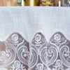 ARTABLE Lace Rectangular Tablecloths with Exquisite Macrame Border Clear Embroidered