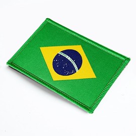 stidsds - Paquete de 2 parches de bandera de Brasil, banderas de Brasil, parches bordados, banderas brasileñas, parches tácticos militares de cierre de gancho y bucle para ropa, sombreros, mochilas,