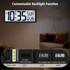 WallarGe 14.5'' Atomic Clock with Backlight, Large Digital Wall Clock