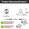 Earring Backs Rubber,100 PCS Soft Clear Earring Backs for Studs,Hypoallergenic