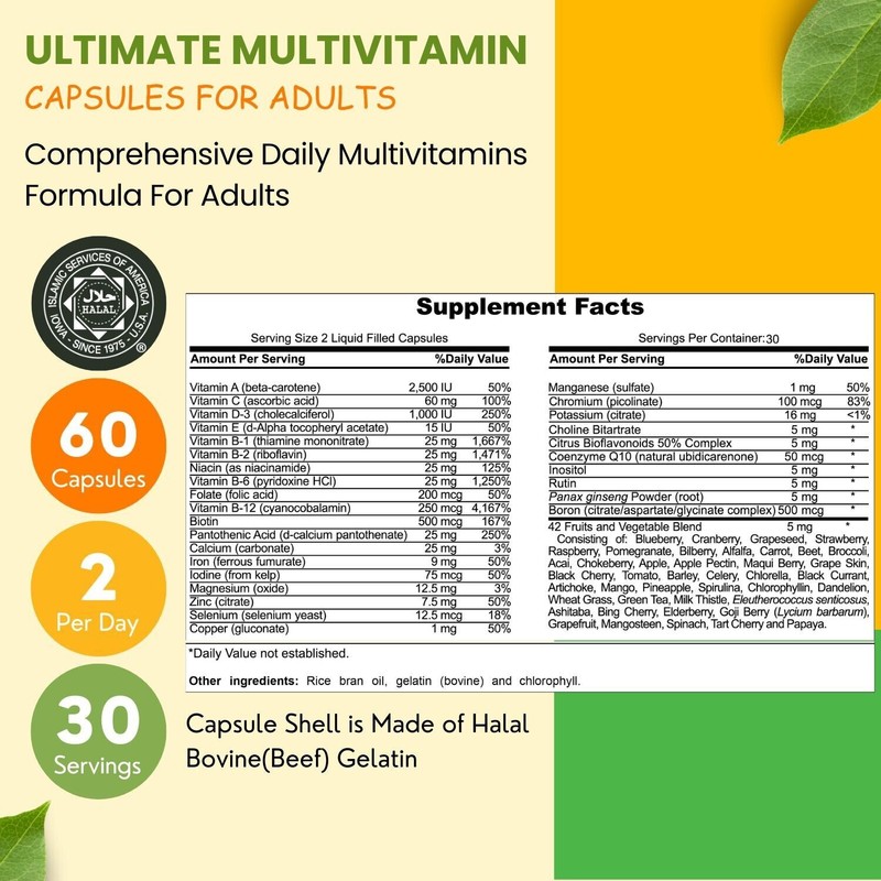Shifaa Nutrition Ultimate Multivitamin, Superfood for Women & Men by