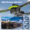 Drone with Camera 4K, Brushless Motor Mini Foldable Drone for