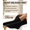 vitsocks Men's Non Elastic Top Soft All-Cotton Socks (3 PAIRS)