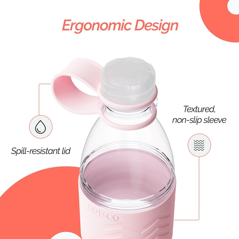 Copco Hydra 20 oz Tritan Water Bottle with Leak-Proof Lid