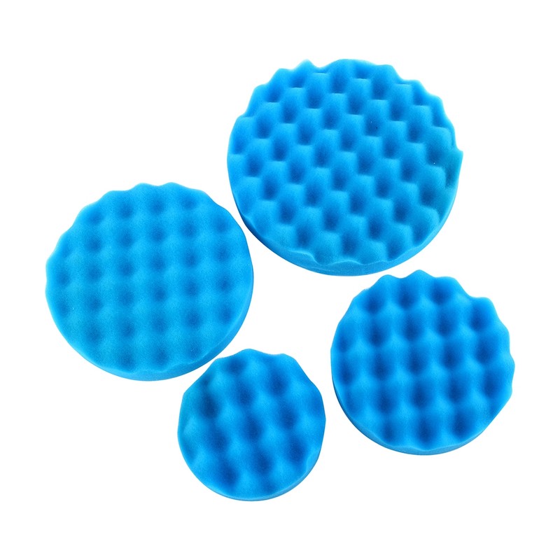 7Pcs 7" Sponge Polishing Waxing Buffing Pads Kit Compound Car