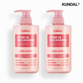 Kundal Honey & Macadamia Pure Body Lotion 500ml x 2 - White Musk x 2 / 쿤달 허니 앤 마카다미아 퓨어 바디로션 500ml 2개 - 화이트머스크 2개