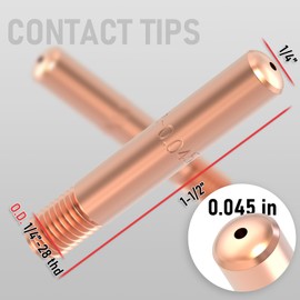 YESWELDER MIG Welding Gun Kit .045" Tip-Nozzle-Diffuser-Adapter for Lincoln Magnum 200/250 Tweco #2