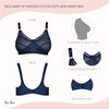 Miss Mary of Sweden Cotton Dots Patterned Non-Wired Bra That