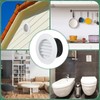 VIHOSE 4 Pcs Soffit Vents Soffit ABS Exterior Round Exhaust