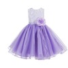 ekidsbridal Lace Organza Junior Flower Girl Dress Special Occasion Christening