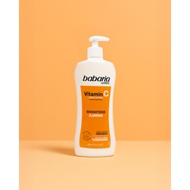 Babaria Körpercreme mit Vitamin C, Body Milk, 400 ml, Creme mit Vitamin C, Feuchtigkeitscreme für Damen und Herren