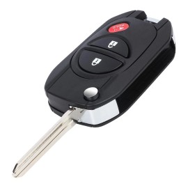 KEYECU Upgraded Flip Remote Key Fob for Toyota Tacoma Tundra Sienna GQ43VT20T - G Chip