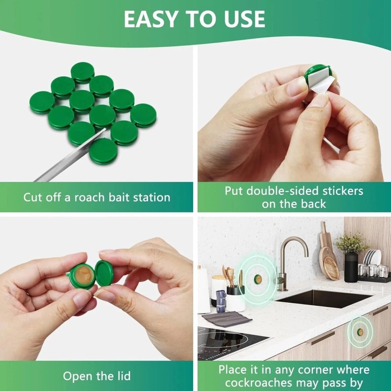 h.n Roach Killer Cockroach Traps for Indoor & Outdoor Infestation