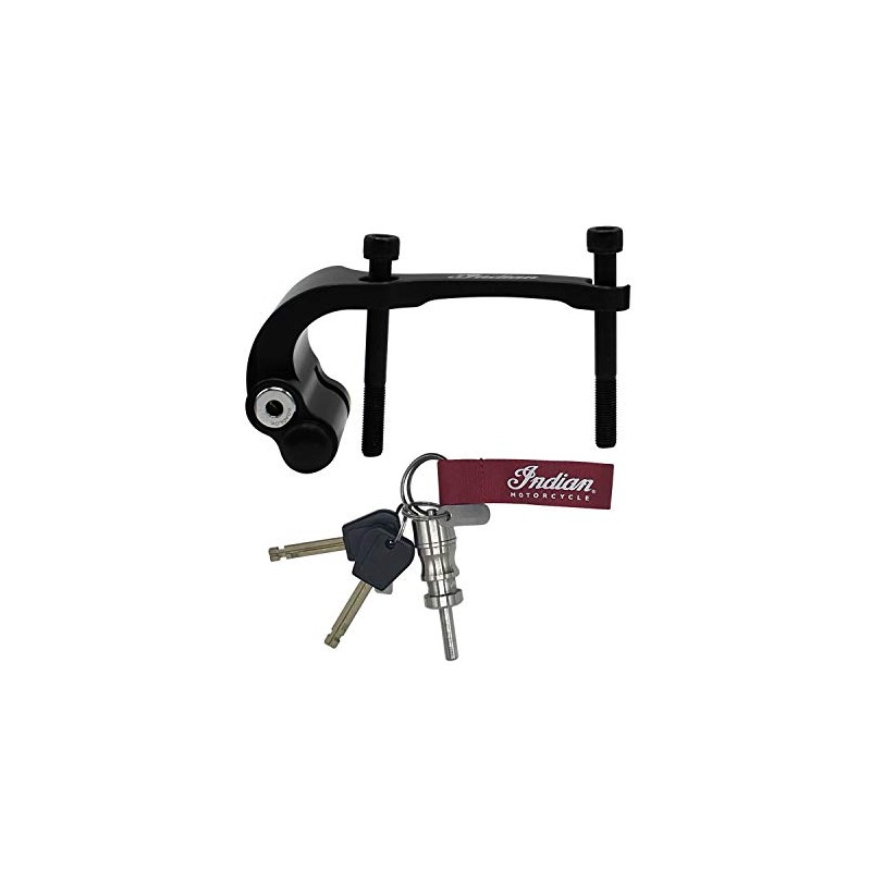 Indian Motorcycle Front Wheel Disc Lock, Black