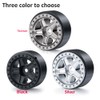 WONFAST 4PCS 1.0inch Wheel Rims RC Plastic 5-Spokes Beadlock Wheel