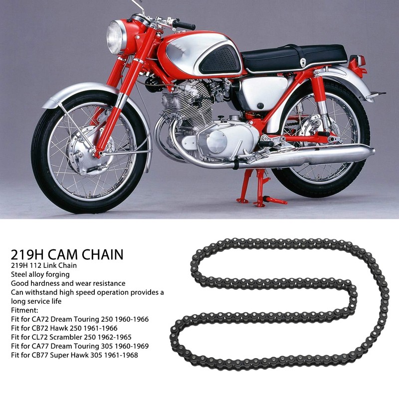 219H 112 Link Chain Steel Alloy High Hardness Go Kart