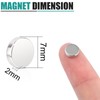 60 Pcs Neodymium Disc Small Magnets, 7mm x 2mm Tiny
