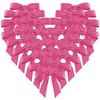 Micomon 50pcs 1-1/2" Mini Hot Pink Satin Ribbon Bows Without