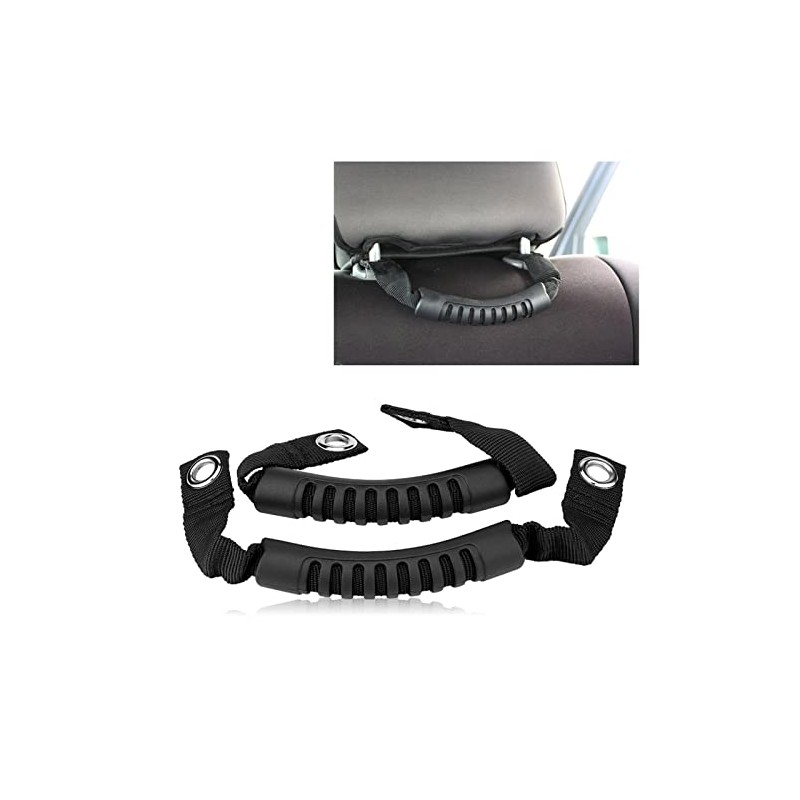 Qiilu Grab Bar for Car Headrest 2 Pieces Car Rear