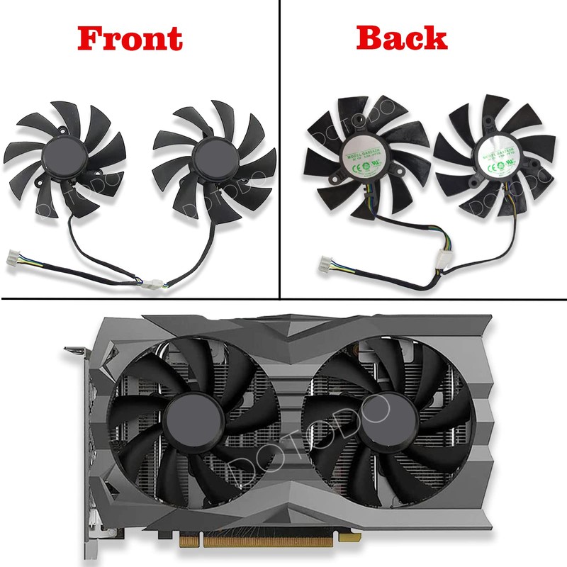Dotodo 87 mm GA92A2H 0.35A Fan for Graphics Card Cooler
