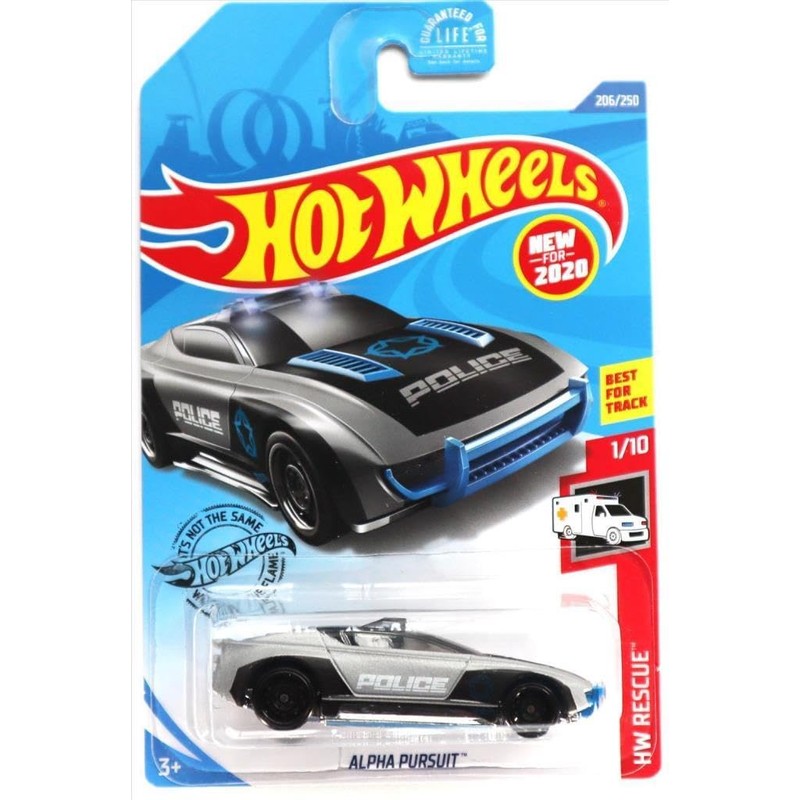 Hot Wheels 2020 Hw Rescue Alpha Pursuit, Gris 206/250